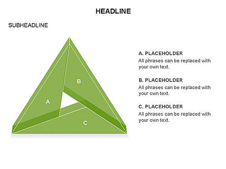 三角で構成された図, スライド 11, 03574, 図形 — PoweredTemplate.com