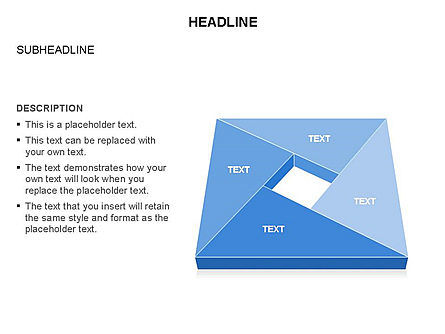 삼각형으로 구성된 피규어, 슬라이드 17, 03574, 모양 — PoweredTemplate.com