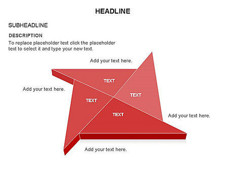 三角で構成された図, スライド 18, 03574, 図形 — PoweredTemplate.com