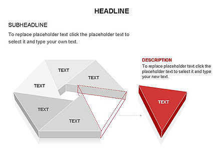 三角で構成された図, スライド 19, 03574, 図形 — PoweredTemplate.com