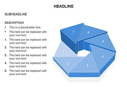 三角で構成された図, スライド 35, 03574, 図形 — PoweredTemplate.com