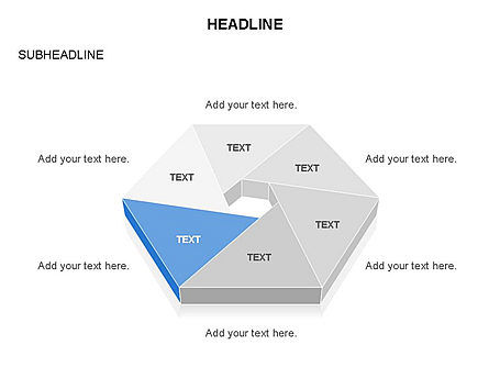 三角で構成された図, スライド 4, 03574, 図形 — PoweredTemplate.com
