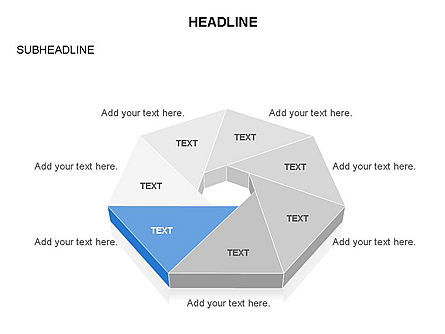 三角で構成された図, スライド 5, 03574, 図形 — PoweredTemplate.com