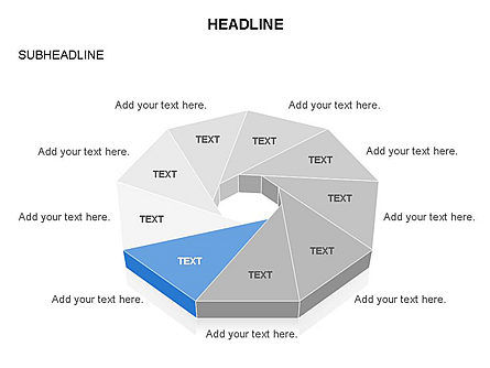 三角で構成された図, スライド 7, 03574, 図形 — PoweredTemplate.com