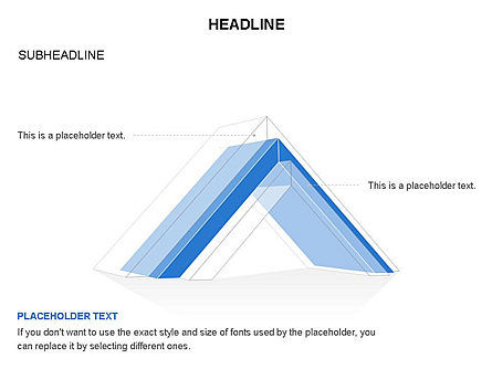 모서리 삼각형 및 피라미드, 슬라이드 13, 03576, 모양 — PoweredTemplate.com