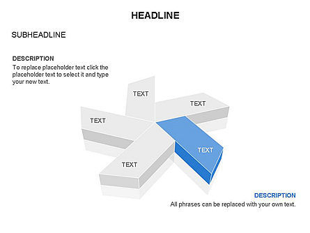 Objets composés de rectangles tronqués, Diapositive 3, 03579, Formes — PoweredTemplate.com