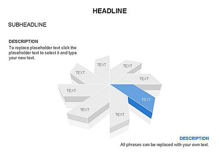 Objets composés de rectangles tronqués, Diapositive 6, 03579, Formes — PoweredTemplate.com