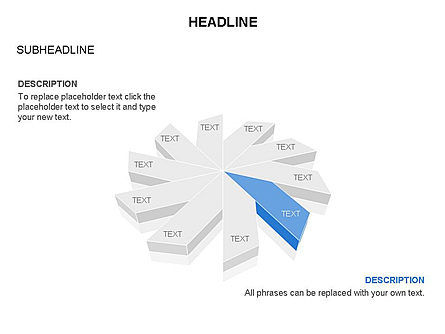 切り詰められた長方形からなるオブジェクト, スライド 8, 03579, 図形 — PoweredTemplate.com