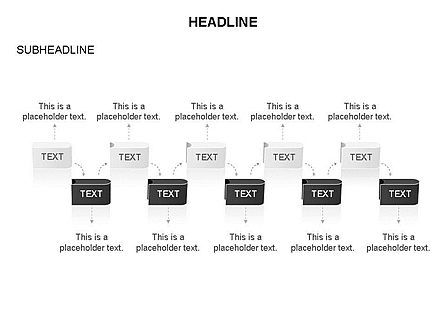 Timeline fase e processo diagramma strumenti, Slide 10, 03583, Diagrammi di Processo — PoweredTemplate.com