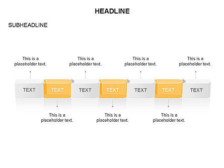 Timeline- stage- und prozessdiagramm-toolbox, Folie 6, 03583, Prozessdiagramme — PoweredTemplate.com