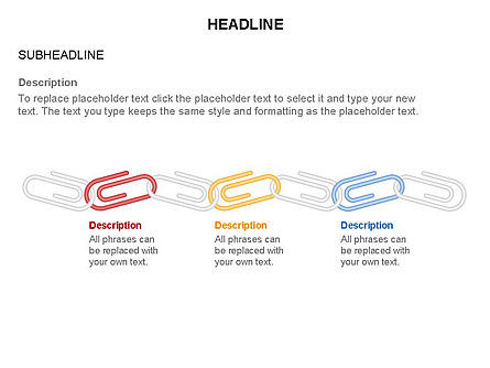 Linked Paper Clips, Slide 14, 03584, Stage Diagrams — PoweredTemplate.com