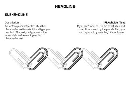 Linked Paper Clips, Slide 15, 03584, Stage Diagrams — PoweredTemplate.com