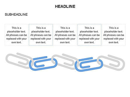 Linked Paper Clips, Slide 19, 03584, Stage Diagrams — PoweredTemplate.com