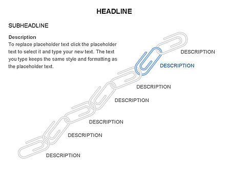 Linked Paper Clips, Slide 7, 03584, Stage Diagrams — PoweredTemplate.com