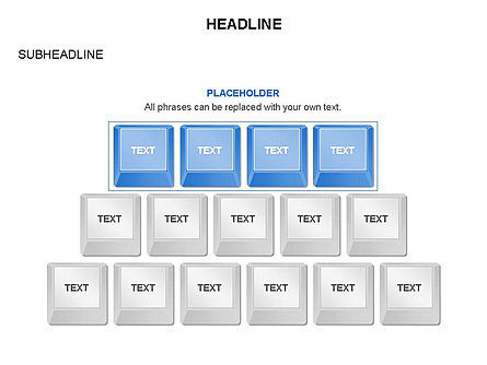 Touches de clavier, Diapositive 11, 03587, Formes — PoweredTemplate.com