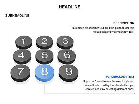 Touches de clavier, Diapositive 27, 03587, Formes — PoweredTemplate.com