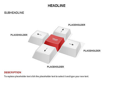 Touches de clavier, Diapositive 8, 03587, Formes — PoweredTemplate.com