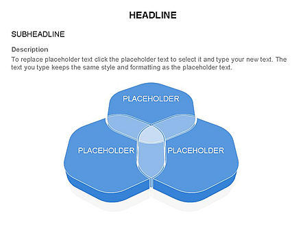 Overlapping Rounded Hexagon, Slide 22, 03589, Shapes — PoweredTemplate.com