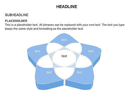 Overlapping Rounded Hexagon, Slide 29, 03589, Shapes — PoweredTemplate.com