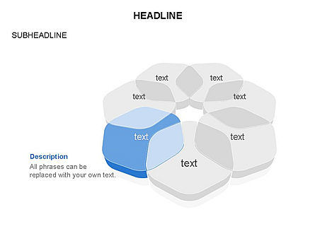 Overlapping Rounded Hexagon, Slide 6, 03589, Shapes — PoweredTemplate.com
