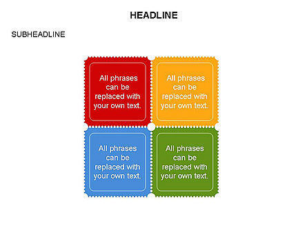Postage Stamp Shapes, Slide 15, 03590, Shapes — PoweredTemplate.com