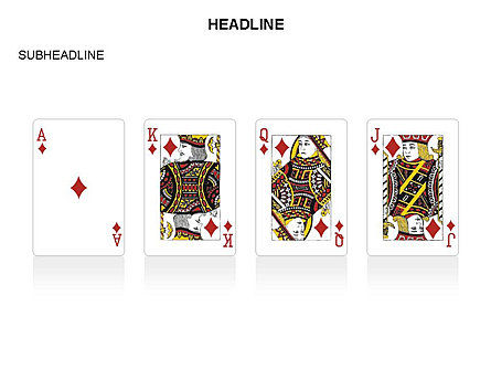 ゲームカードの形, スライド 10, 03591, 図形 — PoweredTemplate.com