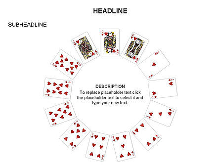 ゲームカードの形, スライド 15, 03591, 図形 — PoweredTemplate.com