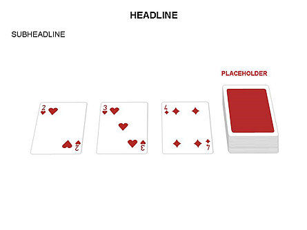 Spielkarten Formen, Folie 16, 03591, Schablonen — PoweredTemplate.com