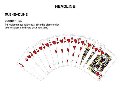 Formas de tarjetas de juego, Diapositiva 17, 03591, Formas — PoweredTemplate.com