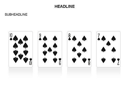 Formas de tarjetas de juego, Diapositiva 2, 03591, Formas — PoweredTemplate.com