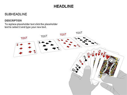 ゲームカードの形, スライド 20, 03591, 図形 — PoweredTemplate.com