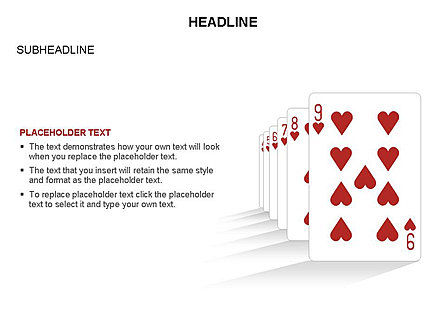 Formas de tarjetas de juego, Diapositiva 23, 03591, Formas — PoweredTemplate.com