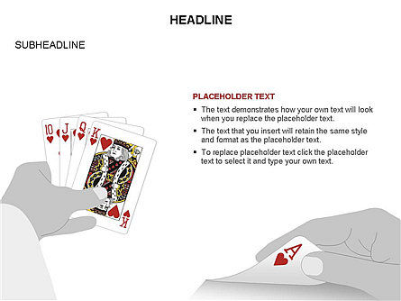 ゲームカードの形, スライド 25, 03591, 図形 — PoweredTemplate.com