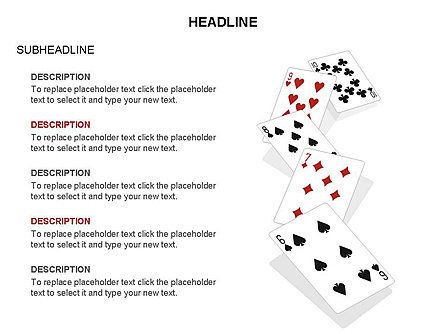 Formas de tarjetas de juego, Diapositiva 31, 03591, Formas — PoweredTemplate.com