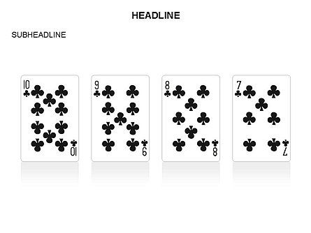 Formas de tarjetas de juego, Diapositiva 8, 03591, Formas — PoweredTemplate.com
