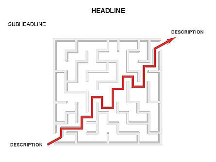 Maze Diagram Collection, Slide 5, 03593, Shapes — PoweredTemplate.com