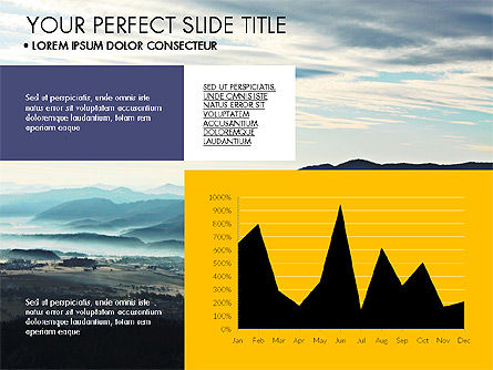 Concept de présentation piloté par les données, Diapositive 3, 03594, Schémas, graphiques de données — PoweredTemplate.com