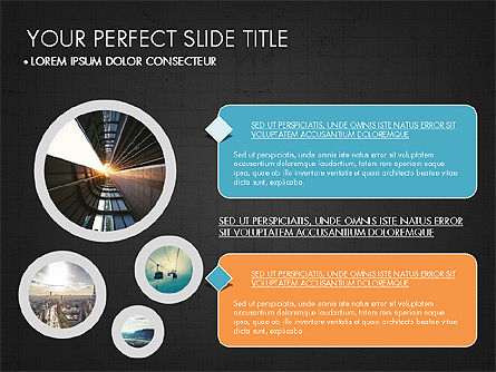 Agenda Dan Kotak Teks, Slide 15, 03595, Diagram Panggung — PoweredTemplate.com