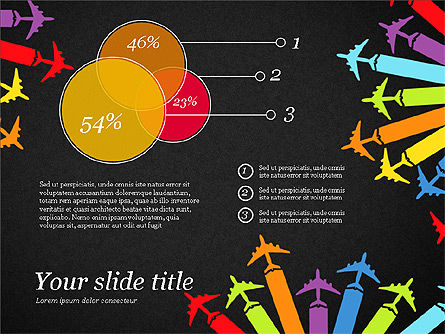 Flug-Infografiken, Folie 10, 03596, Infografiken — PoweredTemplate.com