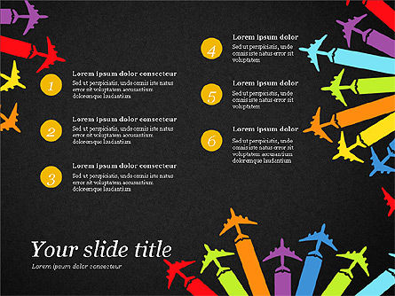 Infografica volo, Slide 15, 03596, Infografiche — PoweredTemplate.com