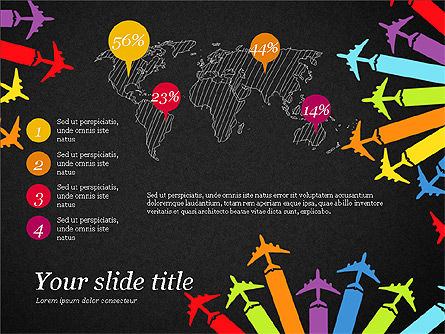 Infografica volo, Slide 16, 03596, Infografiche — PoweredTemplate.com