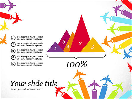 비행 정보, 슬라이드 4, 03596, 인포메이션 그래픽 — PoweredTemplate.com