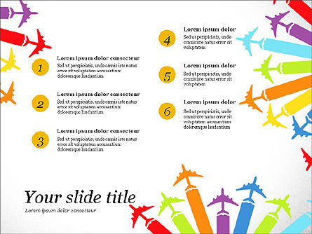 Infografica volo, Slide 7, 03596, Infografiche — PoweredTemplate.com