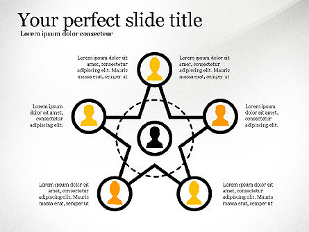 Network Diagram Toolbox, Slide 6, 03599, Organizational Charts — PoweredTemplate.com