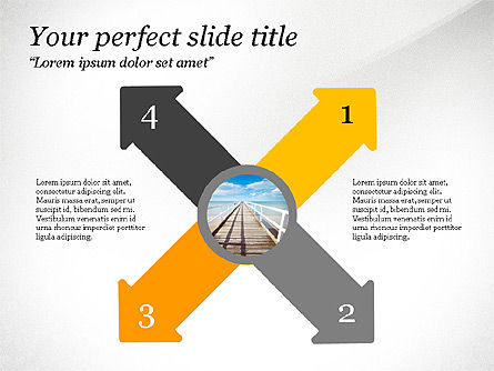 Process and Timeline Concept, Slide 5, 03600, Process Diagrams — PoweredTemplate.com