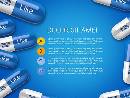 Concept de présentation de pilules sociales, Diapositive 11, 03601, Modèles de présentations — PoweredTemplate.com