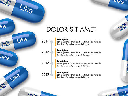 Concept de présentation de pilules sociales, Diapositive 8, 03601, Modèles de présentations — PoweredTemplate.com
