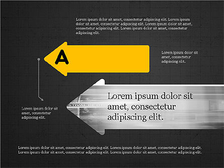 Flechas de proceso e idea, Diapositiva 11, 03602, Diagramas de proceso — PoweredTemplate.com