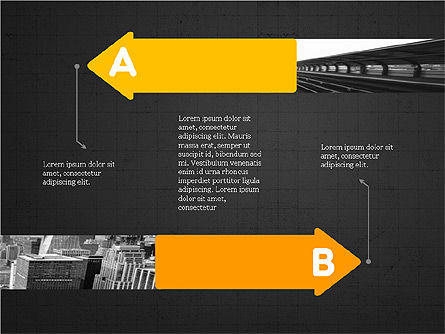 Procéder les flèches et l'idée, Diapositive 14, 03602, Schémas de procédés — PoweredTemplate.com