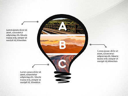 Procéder les flèches et l'idée, Diapositive 5, 03602, Schémas de procédés — PoweredTemplate.com
